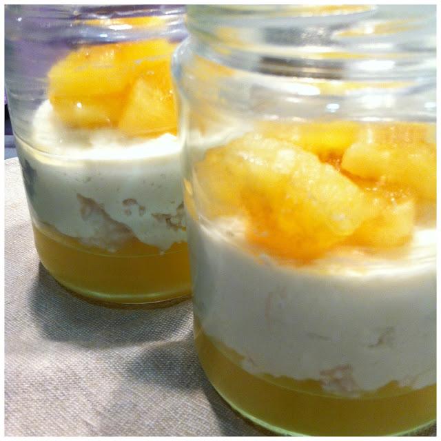 receta: postre de piña colada