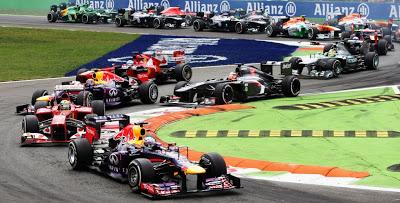 Vettel desconsuela a Alonso en Monza