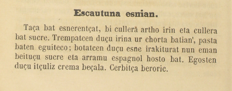 Escautuna esnian, papilla de maíz de 1864