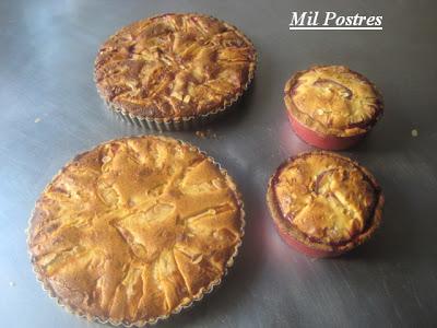 Tarta de ciruelas con almendras