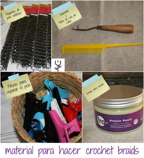 Material para crochet braids
