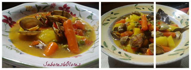 GUISO DE ALMEJAS Y GUISANTES