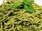 Espaguetis salsa pesto