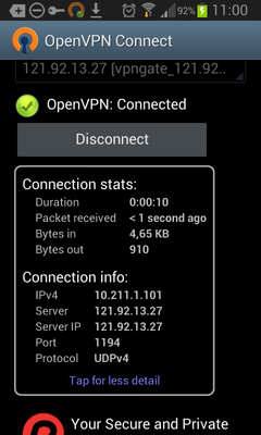 conenct VPN
