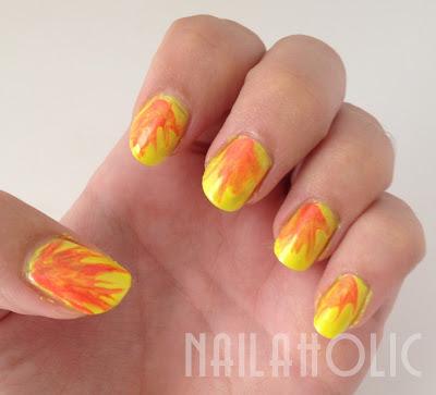 Tutorial - Summer nails: Neon tie dye