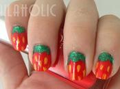 Tutorial Summer nails: Strawberries