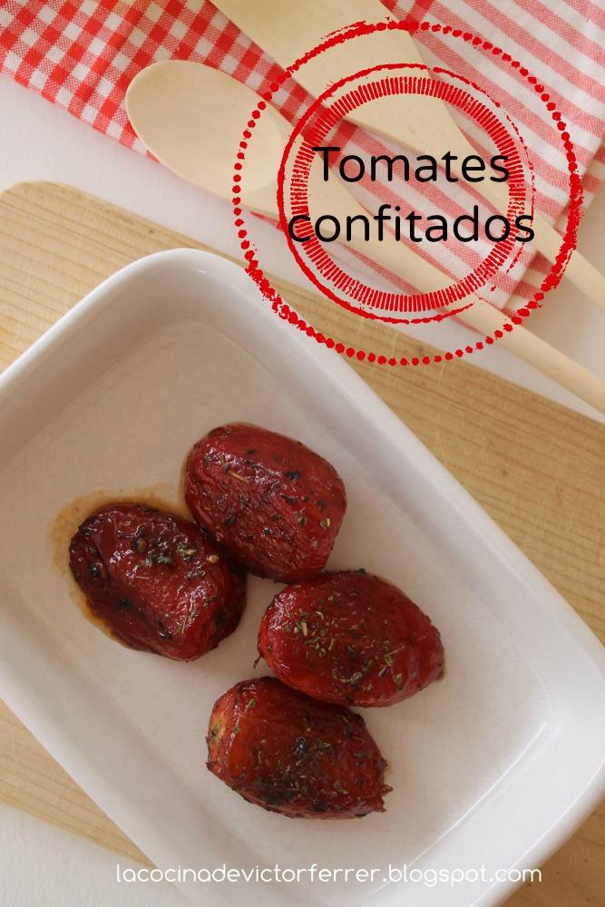 Tomates confitados.