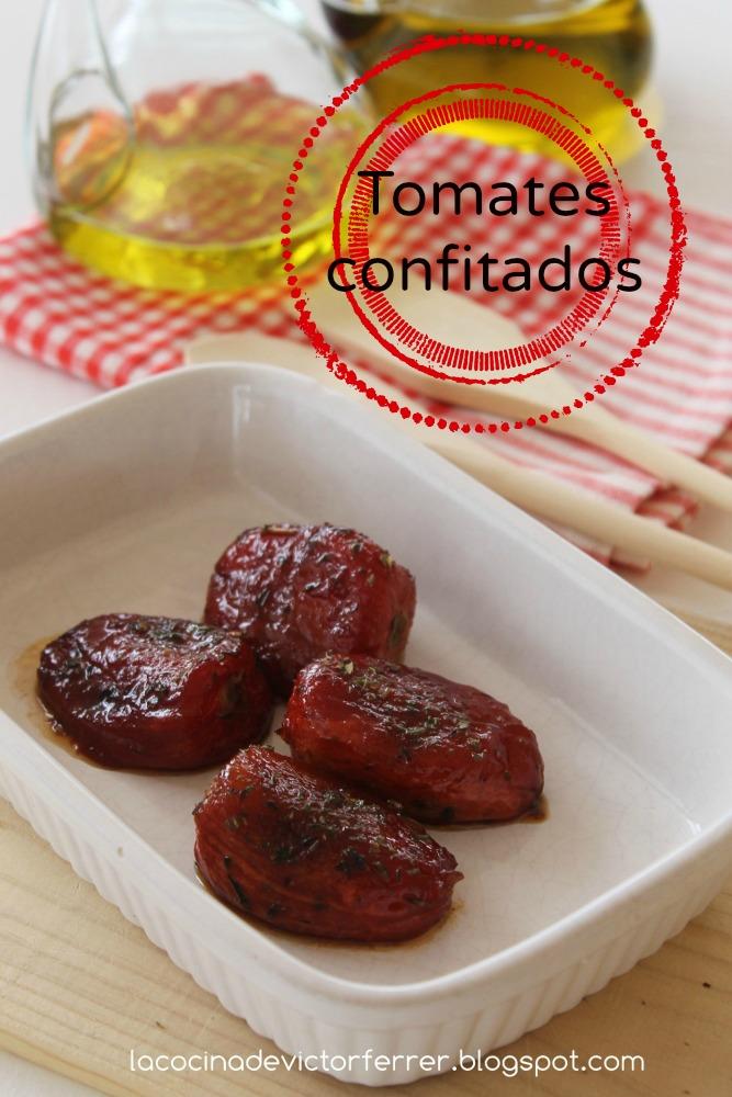 Tomates confitados.