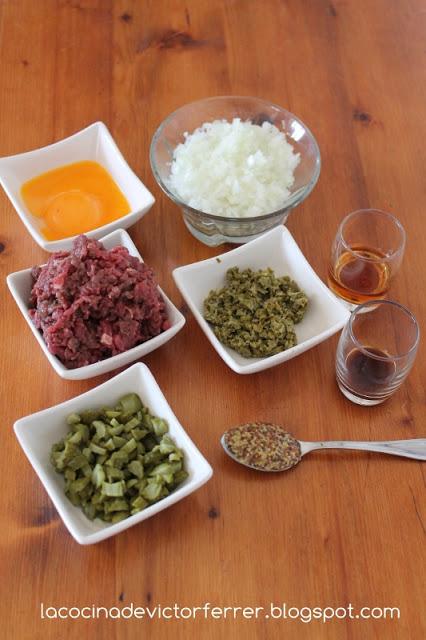 Steak Tartar. Paso a paso.