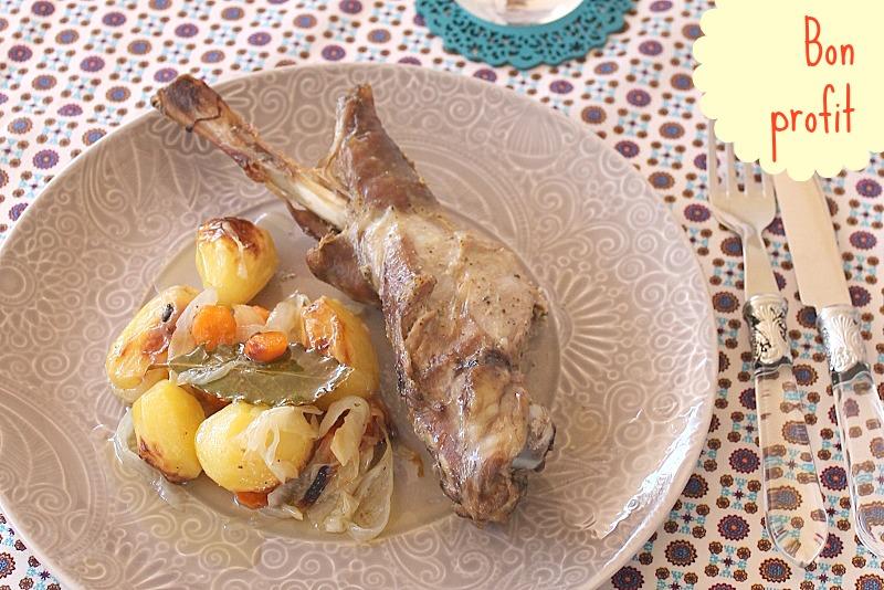 Paletilla de cordero con majado y guarnición. ¡Paso a paso!