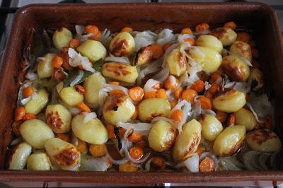 Paletilla de cordero con majado y guarnición. ¡Paso a paso!