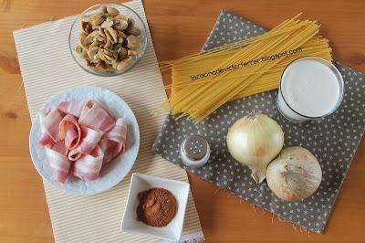 Espaguetis carbonara. Paso a paso.