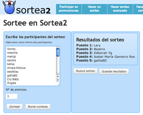 Resolución SORTEO UniqONE