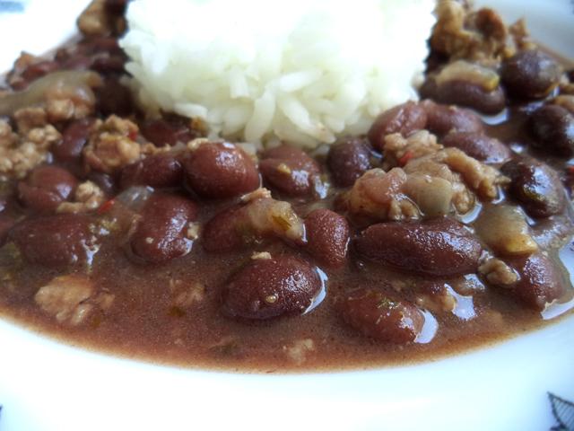 Chili con Carne y Frijoles Negros