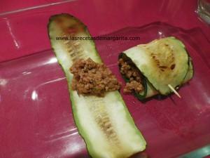 canelones y3 Canelones de calabacin con carne picada