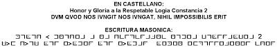 Heráldica Masónica  de la  Respetable Logia Constancia nº 2. Gran Logia de Nuevo León.