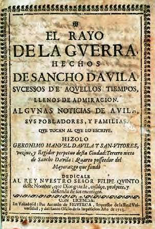 Edición sobre los hechos de Sancho Davila: 