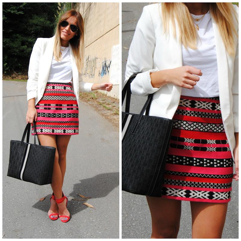 Ethnic skirt.