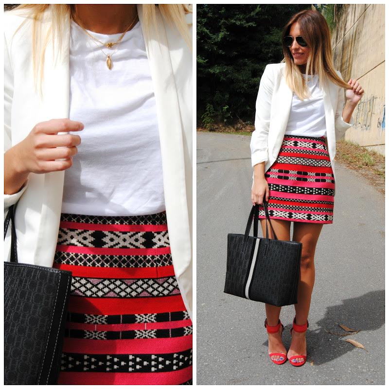 Ethnic skirt.