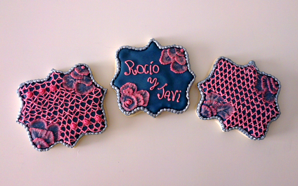 ♥ Galletas decoradas para regalo de boda a los recién casados