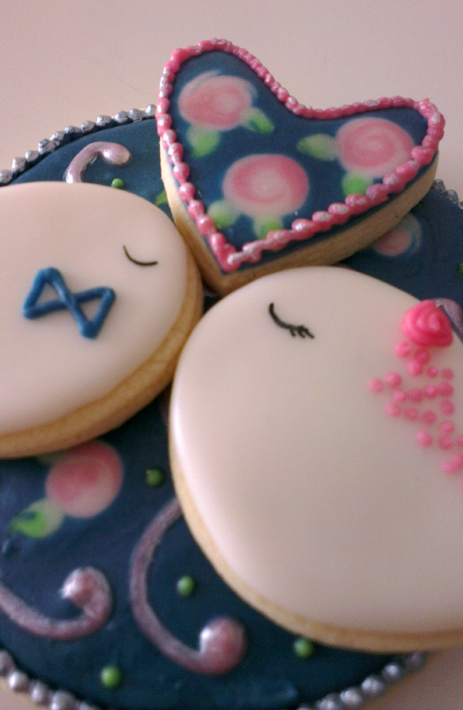 ♥ Galletas decoradas para regalo de boda a los recién casados