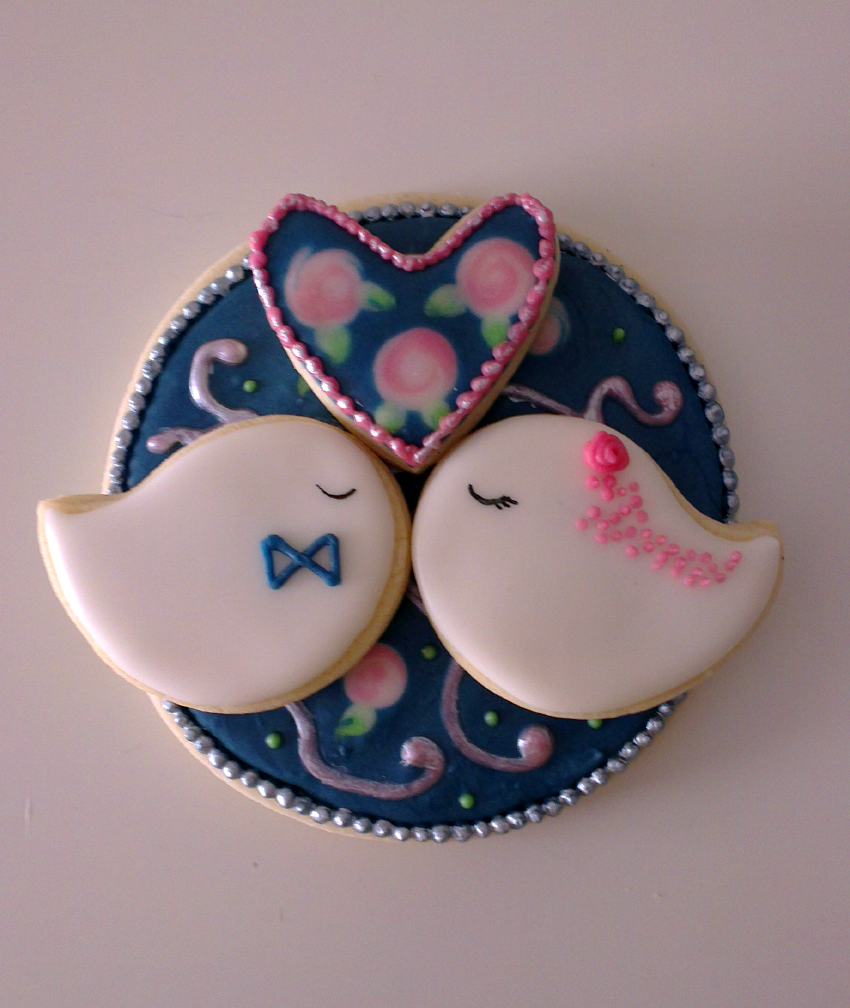 ♥ Galletas decoradas para regalo de boda a los recién casados