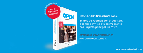 Te invito el almuerzo: Open Voucher Book + sorteo