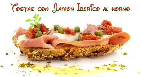 tostas originales, jamón al horno, jamón ibérico, recetas al horno, carne, tostas