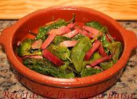 PIMIENTOS DE PADRÓN FRITOS CON JAMÓN