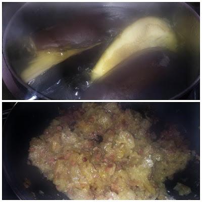 Berenjenas rellenas gratinadas