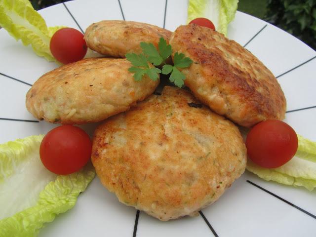 Hamburguesas de salmón amariscadas
