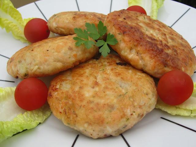 Hamburguesas de salmón amariscadas