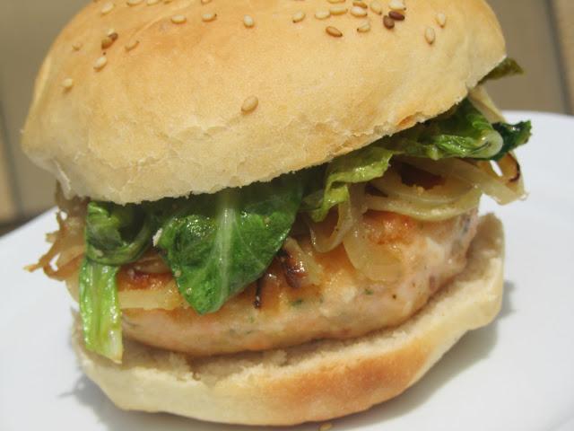 Hamburguesas de salmón amariscadas