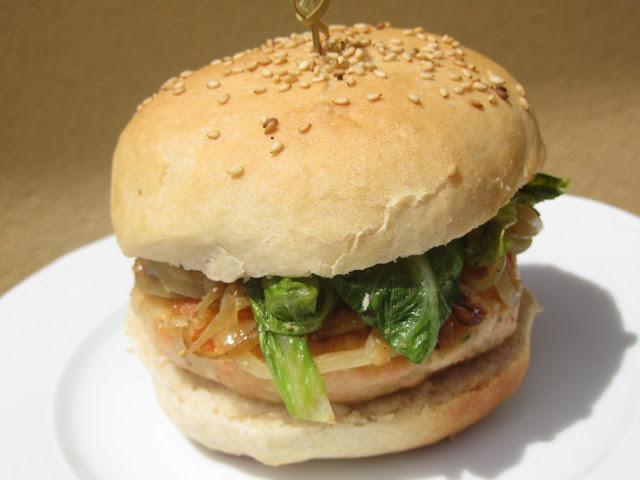 Hamburguesas de salmón amariscadas