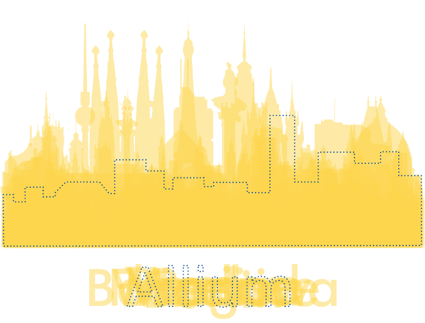 Allium, retrato robot de una ciudad europea - Skyline silhouettes via Shutterstock