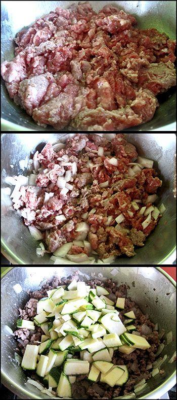 Pastel de hojaldre con carne