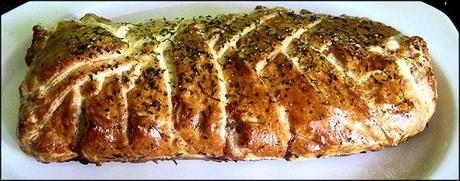 Pastel de hojaldre con carne