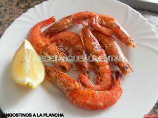 LANGOSTINOS A LA PLANCHA