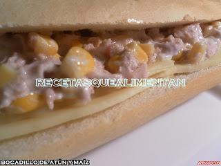 BOCADILLO DE ATÚN Y MAÍZ