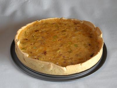 Quiche de calabaza, jamón y queso Quiche de calabaza, jamón y queso