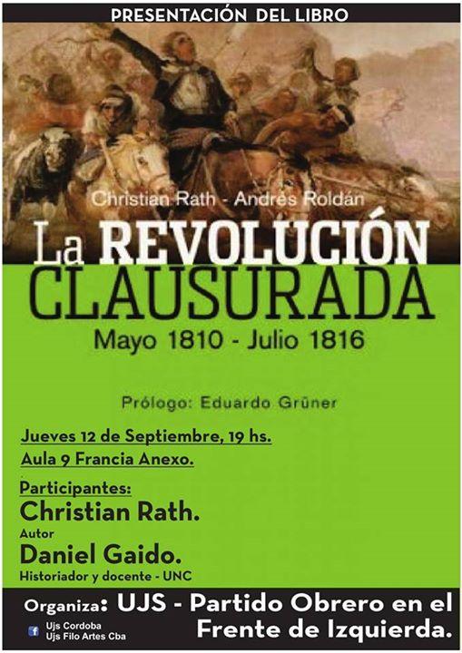 Presentación del libro “La Revolución Clausurada”