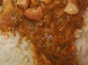 Pechugas pollo salsa hindú arroz jazmín