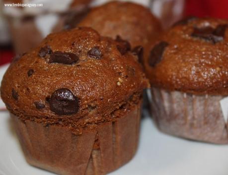 Muffins de chocolate y coca cola