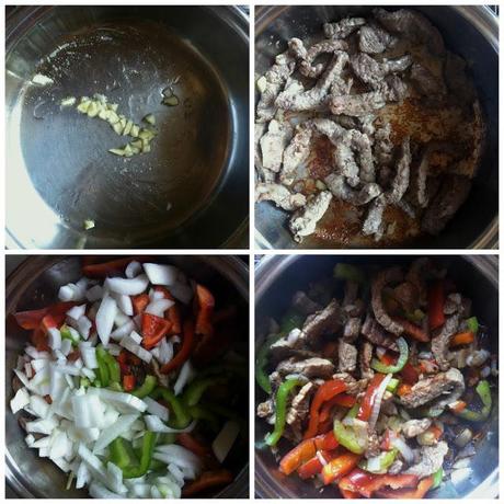 Cocina fácil y sana: ternera con pimientos y salsa de soja