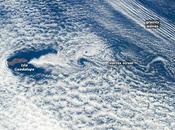 Remolinos ondulaciones nubes, Isla Guadalupe