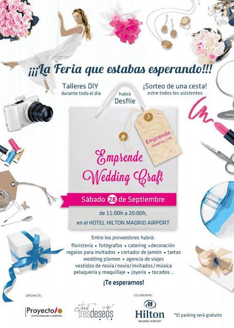 28 de septiembre, Emprende Wedding Craft - ¡La feria DIY que estabas esperando!