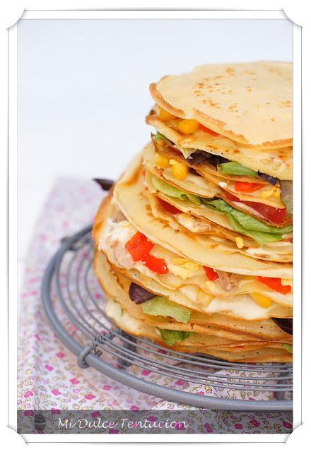 Tarta Salada de Creps