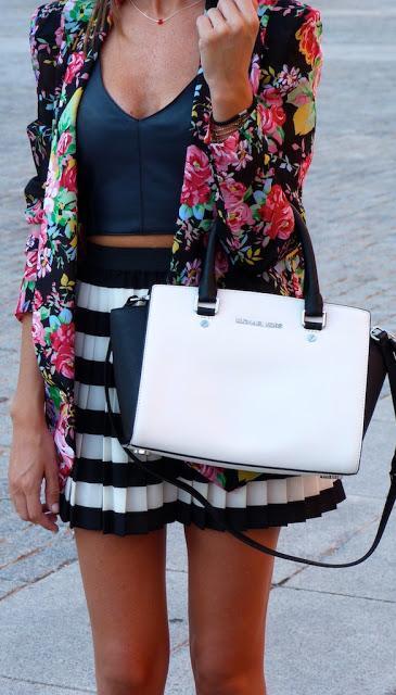 Flowers on stripes Flowers on stripes