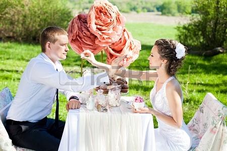 My Wedding Inspiration: mesas de banquete sólo para novios