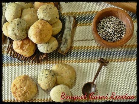 Pancitos saborizados (sésamo, queso, cebolla y amapola)